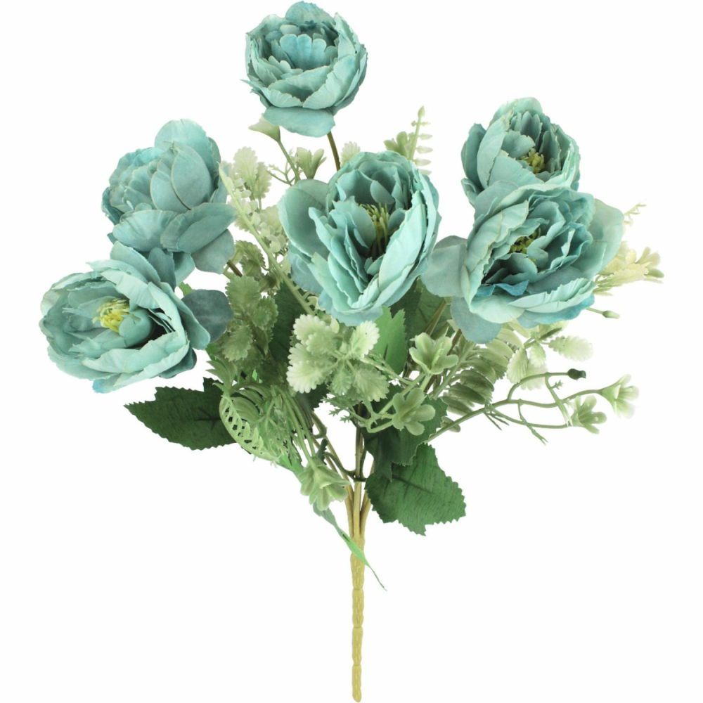 Artificial Plants & Flowers | Artificial Light Blue Austin Roses (1 Bouquet) Artificial Plants & Flowers Artificial Plants & Flowers