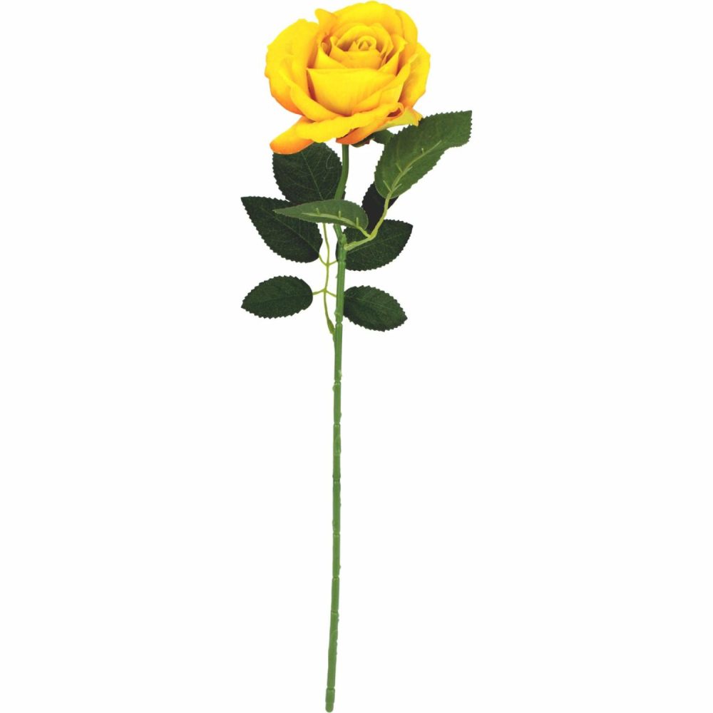 Artificial Plants & Flowers | Artificial Yellow Rose (1 Stem) Artificial Plants & Flowers Artificial Plants & Flowers