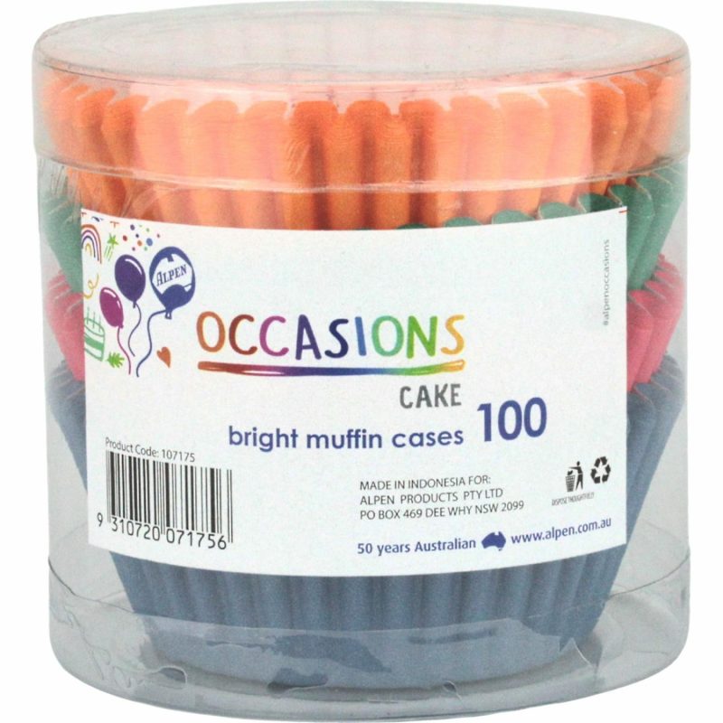 Baking Cups | Assorted Bright Baking Cups (Pack Of 100) Baking & Cake Decorating Baking Cups