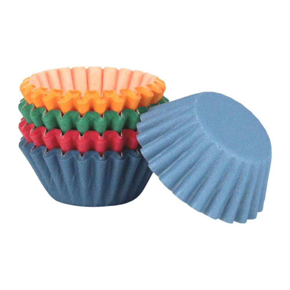 Baking Cups | Assorted Bright Mini Baking Cups 30Mm (Pack Of 100) Baking & Cake Decorating Baking Cups