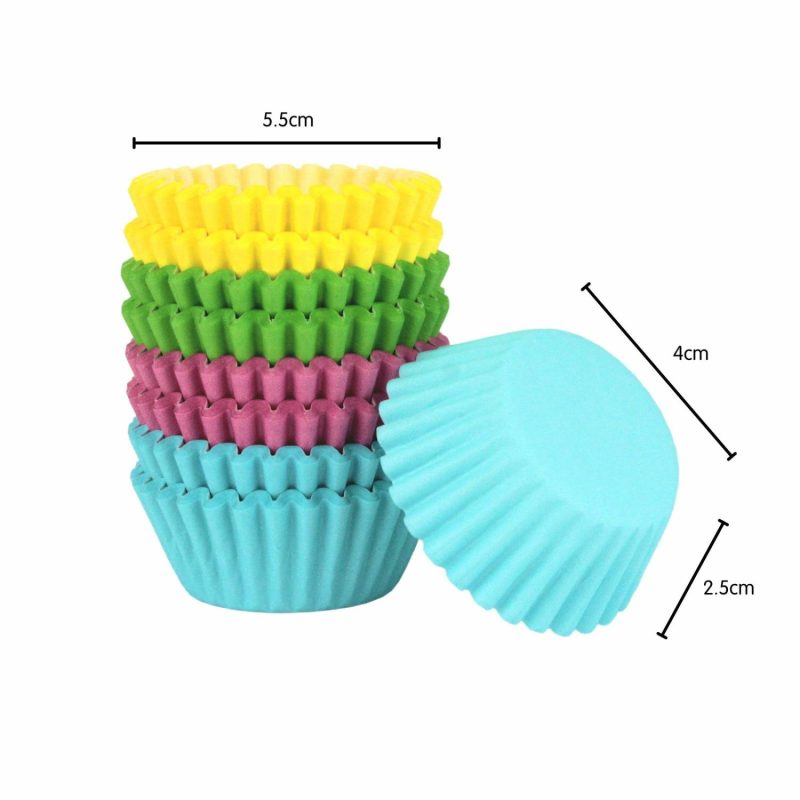 Baking Cups | Assorted Pastel Baking Cups 40Mm (Pack Of 200) Baking & Cake Decorating Baking Cups