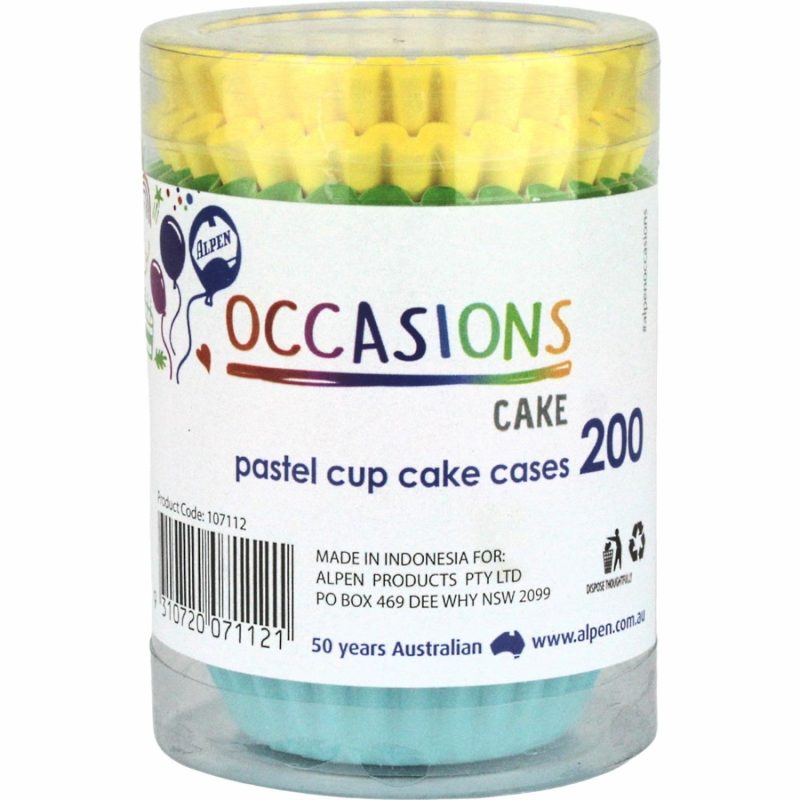 Baking Cups | Assorted Pastel Baking Cups 40Mm (Pack Of 200) Baking & Cake Decorating Baking Cups