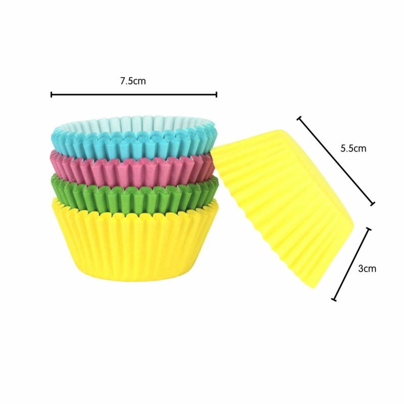 Baking Cups | Assorted Pastel Baking Cups (Pack Of 100) Baking & Cake Decorating Baking Cups