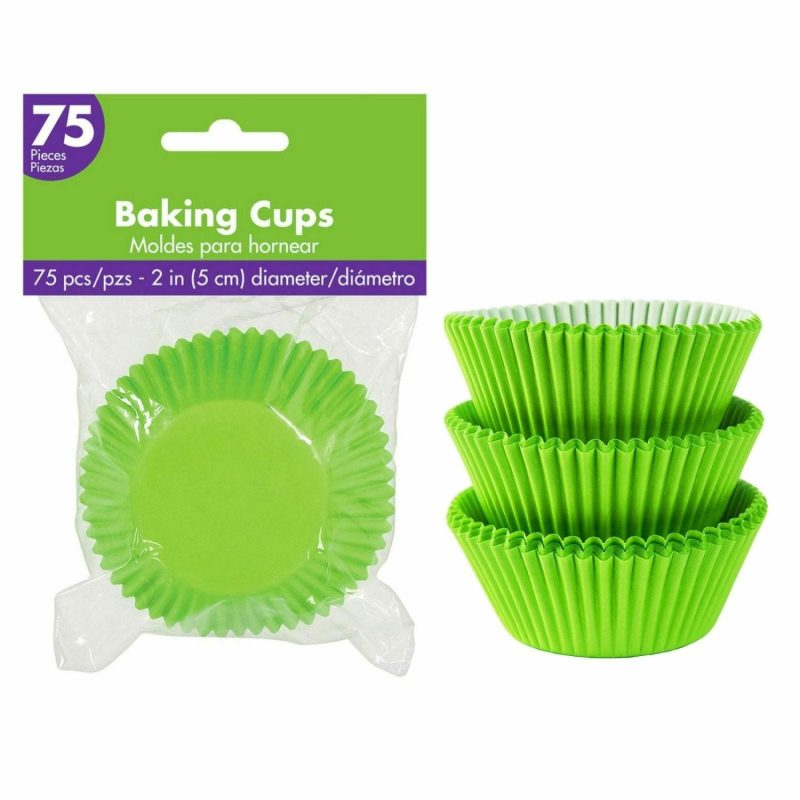 Baking Cups | Lime Green 5Cm Baking Cups (Pack Of 75) Baking & Cake Decorating Baking Cups