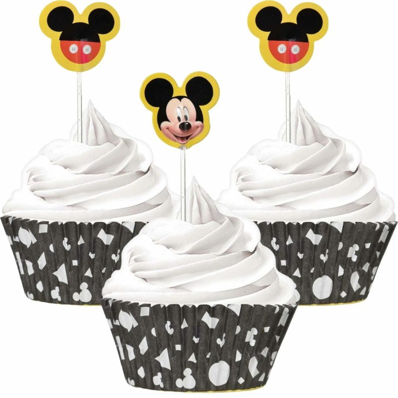 Baking Cups | Mickey Mouse Forever Cupcake Decorating Kit (Pack Of 24) Baking & Cake Decorating Baking Cups