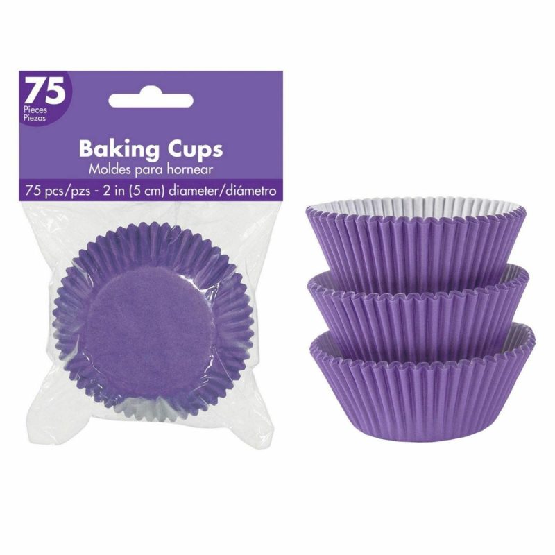 Baking Cups | Purple 5Cm Baking Cups (Pack Of 75) Baking & Cake Decorating Baking Cups