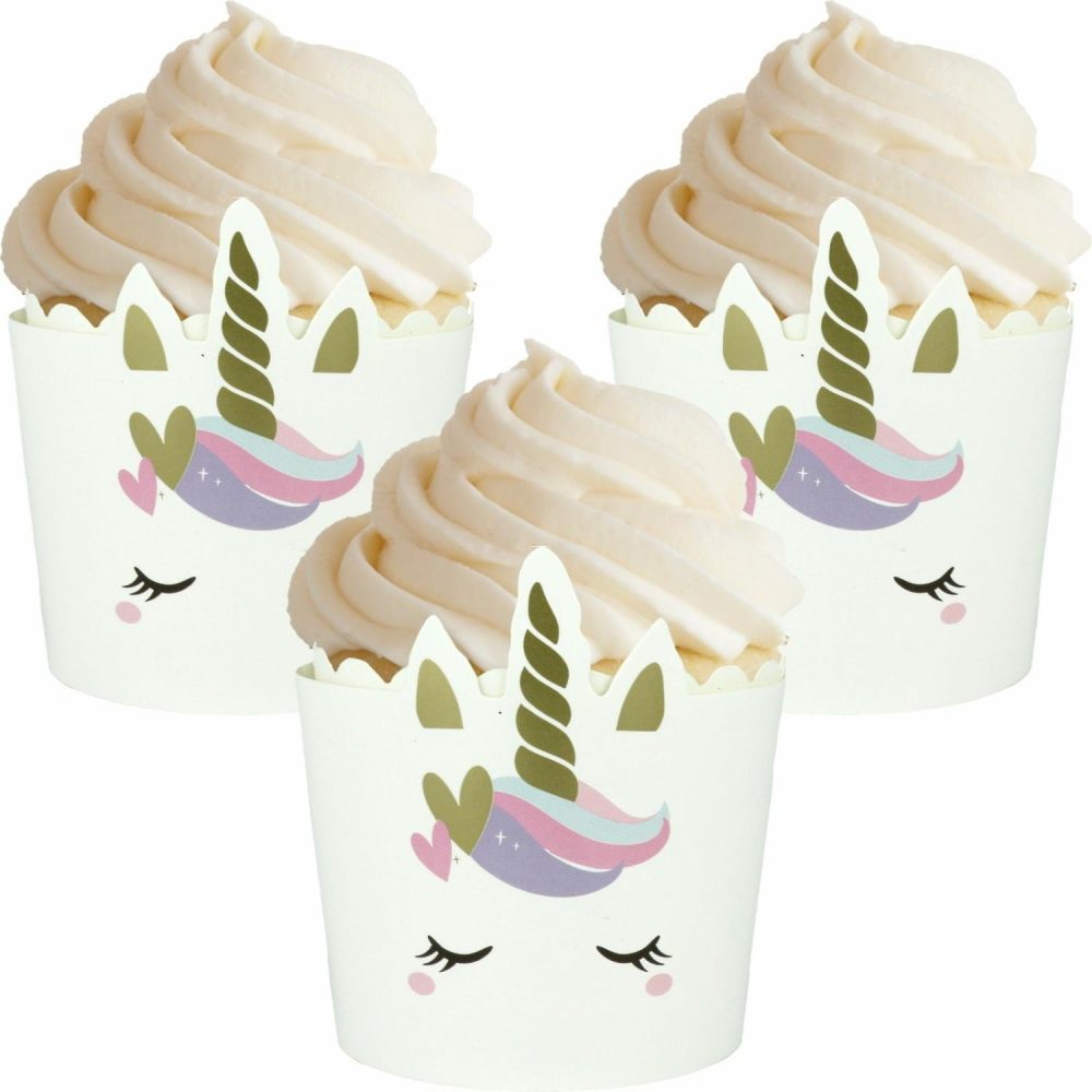 Baking Cups | Unicorn Love Cupcake Decorating Kit (Pack Of 12) Baking & Cake Decorating Baking Cups