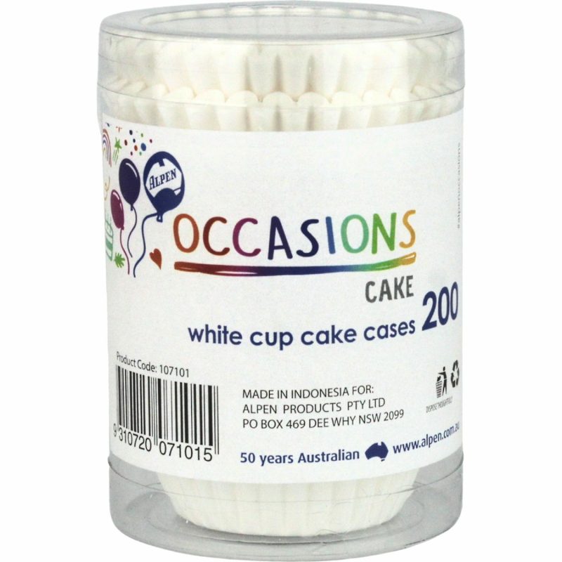 Baking Cups | White Baking Cups 40Mm (Pack Of 200) Baking & Cake Decorating Baking Cups