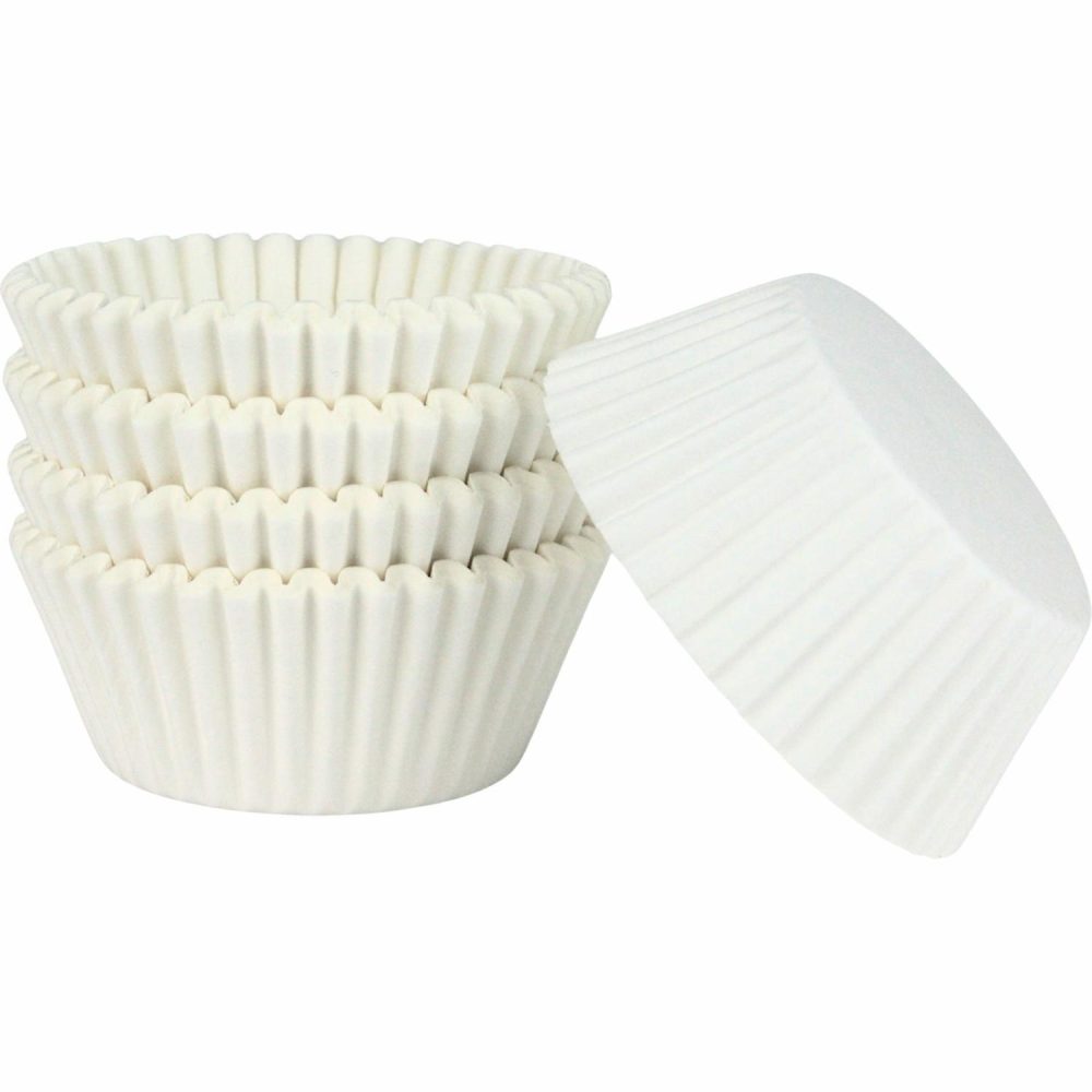 Baking Cups | White Baking Cups (Pack Of 100) Baking & Cake Decorating Baking Cups