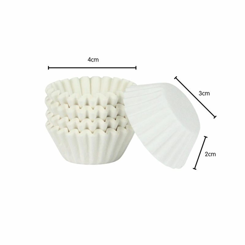 Baking Cups | White Mini Baking Cups 30Mm (Pack Of 100) Baking & Cake Decorating Baking Cups