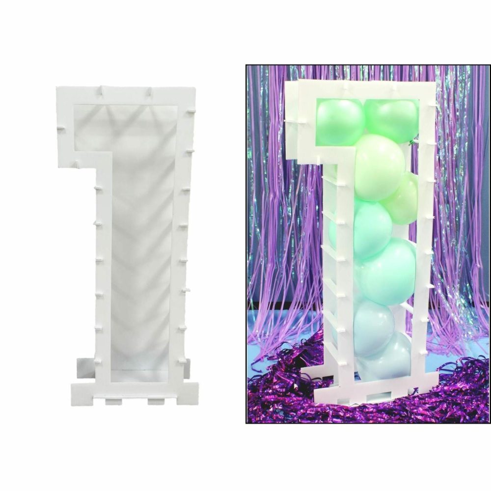 Balloon Boxes & Frames | Number 1 Balloon Mosaic Frame (80Cm) Balloons Balloon Boxes & Frames