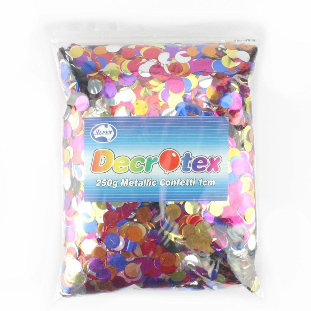 Balloon Styling & Decor | Bulk Multi Coloured Metallic Confetti 1Cm (250G) Balloon Styling & Decor Balloon Styling & Decor