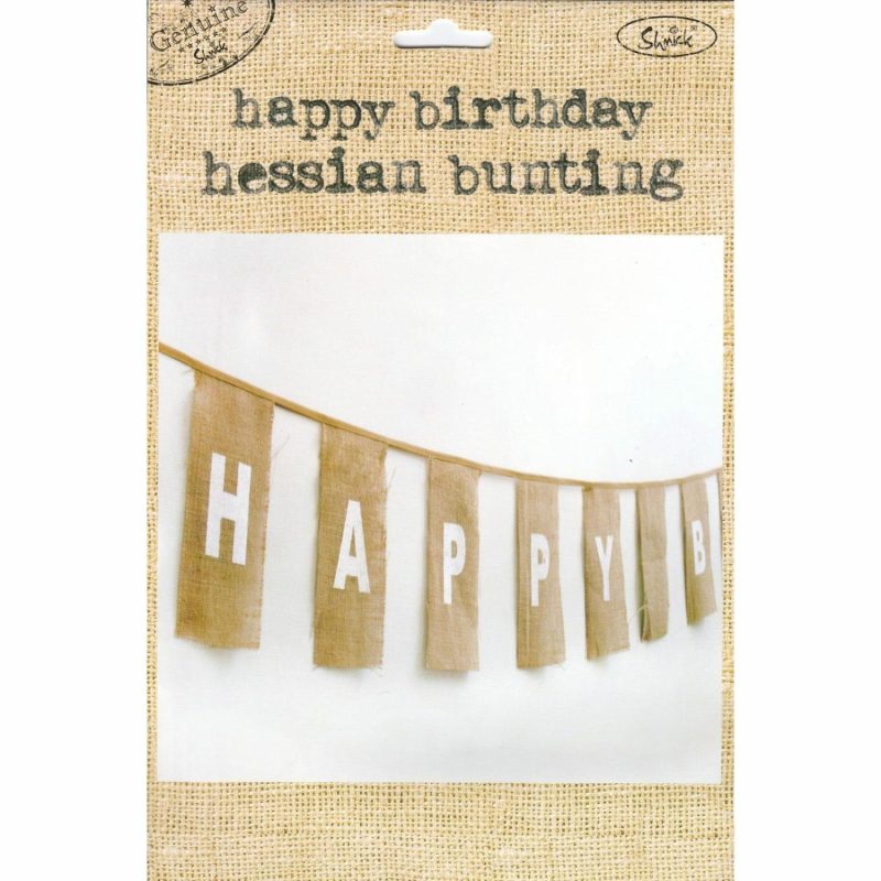 Balloon Styling & Decor | Hessian Happy Birthday Banner Balloon Styling & Decor Balloon Styling & Decor