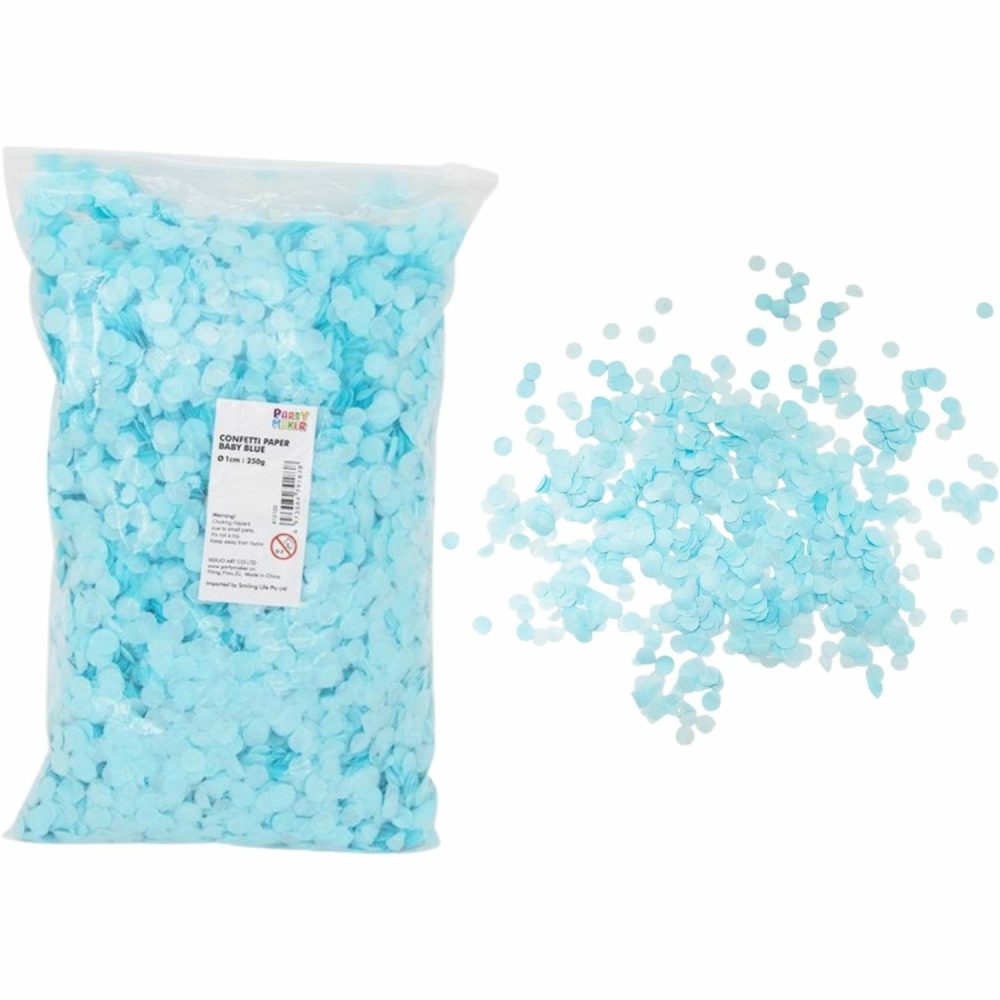 Balloon Styling & Decor | Light Blue Tissue Confetti 1Cm (Bulk Pack Of 250G) Balloon Styling & Decor Balloon Styling & Decor