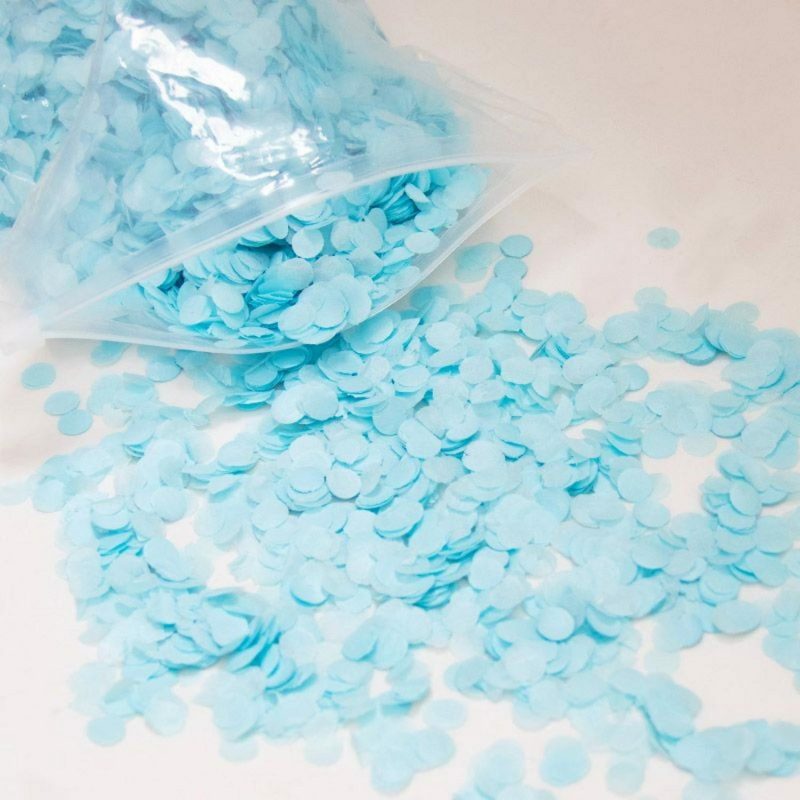 Balloon Styling & Decor | Light Blue Tissue Confetti 1Cm (Bulk Pack Of 250G) Balloon Styling & Decor Balloon Styling & Decor