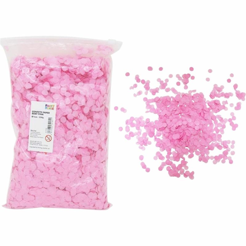 Balloon Styling & Decor | Light Pink Tissue Confetti 1Cm (Bulk Pack Of 250G) Balloon Styling & Decor Balloon Styling & Decor