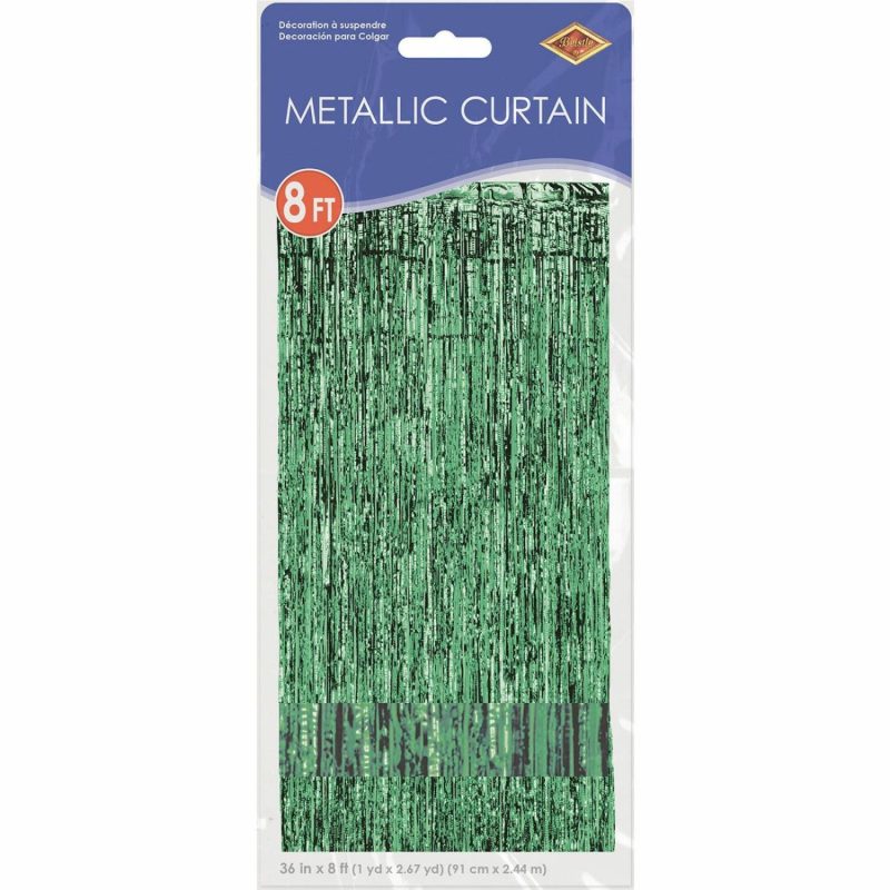 Balloon Styling & Decor | Metallic Green Foil Backdrop Curtain 90Cm X 240Cm Balloon Styling & Decor Balloon Styling & Decor