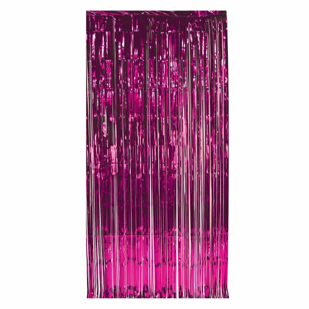 Balloon Styling & Decor | Metallic Pink Foil Backdrop Curtain 90Cm X 240Cm Balloon Styling & Decor Balloon Styling & Decor