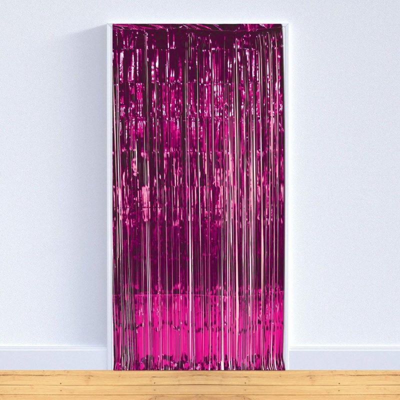 Balloon Styling & Decor | Metallic Pink Foil Backdrop Curtain 90Cm X 240Cm Balloon Styling & Decor Balloon Styling & Decor