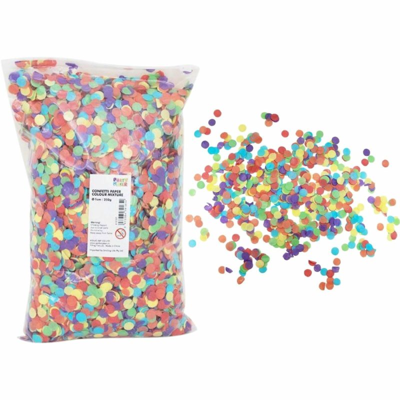 Balloon Styling & Decor | Multi Coloured Tissue Confetti 1Cm (Bulk Pack Of 250G) Balloon Styling & Decor Balloon Styling & Decor