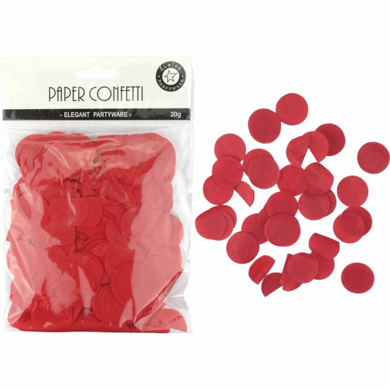 Balloon Styling & Decor | Red Tissue Paper Confetti Dots (20G) Balloon Styling & Decor Balloon Styling & Decor