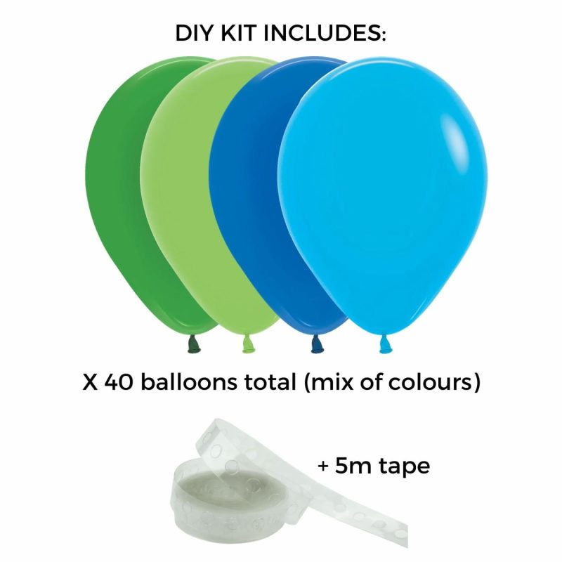 Bouquets, Garlands & Kits | Blue Green Balloon Garland Kit Balloons Bouquets, Garlands & Kits