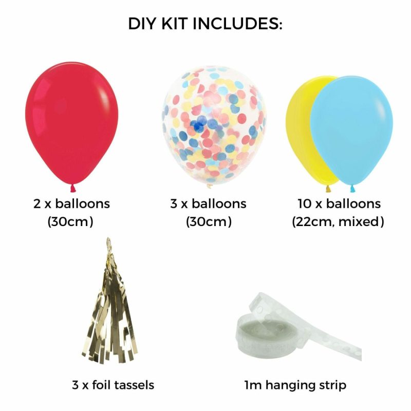 Bouquets, Garlands & Kits | Colourful Cloud Balloon Garland Kit Balloons Bouquets, Garlands & Kits