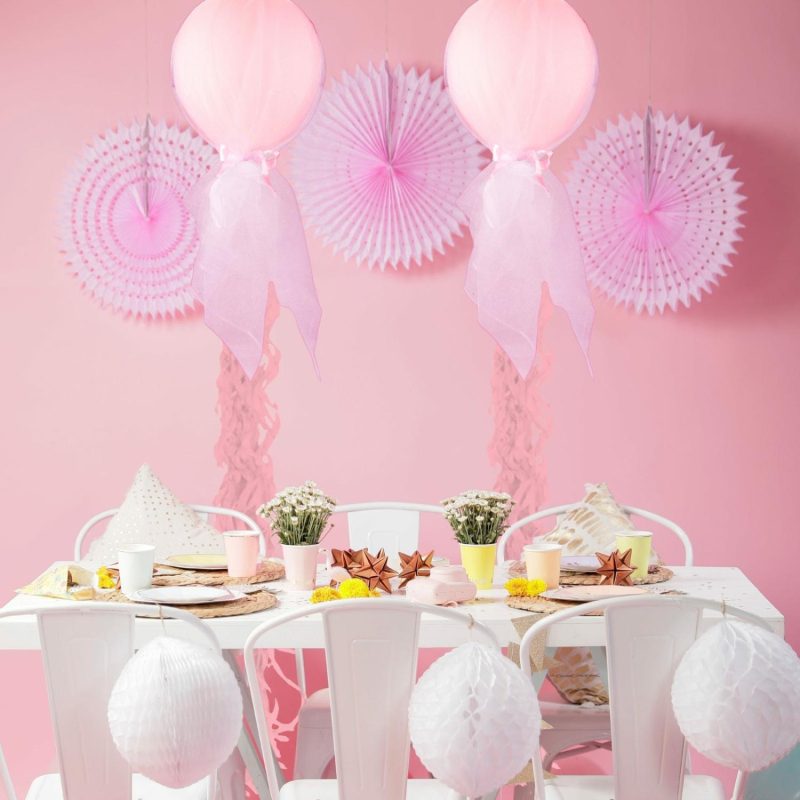 Bouquets, Garlands & Kits | Pink Tulle Balloon Tassel Kit Balloons Bouquets, Garlands & Kits