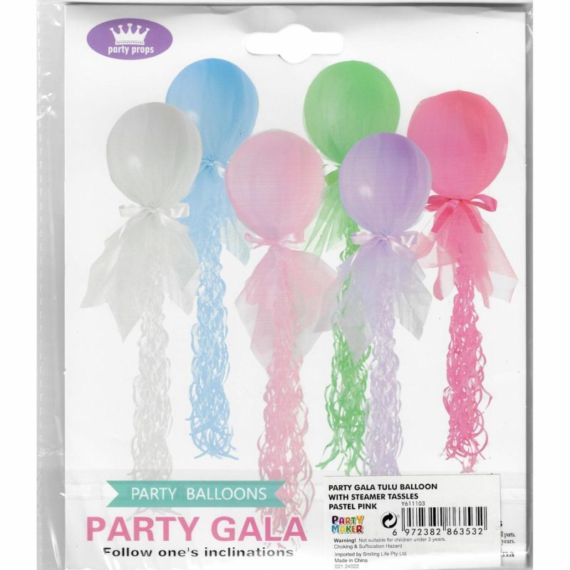 Bouquets, Garlands & Kits | Pink Tulle Balloon Tassel Kit Balloons Bouquets, Garlands & Kits