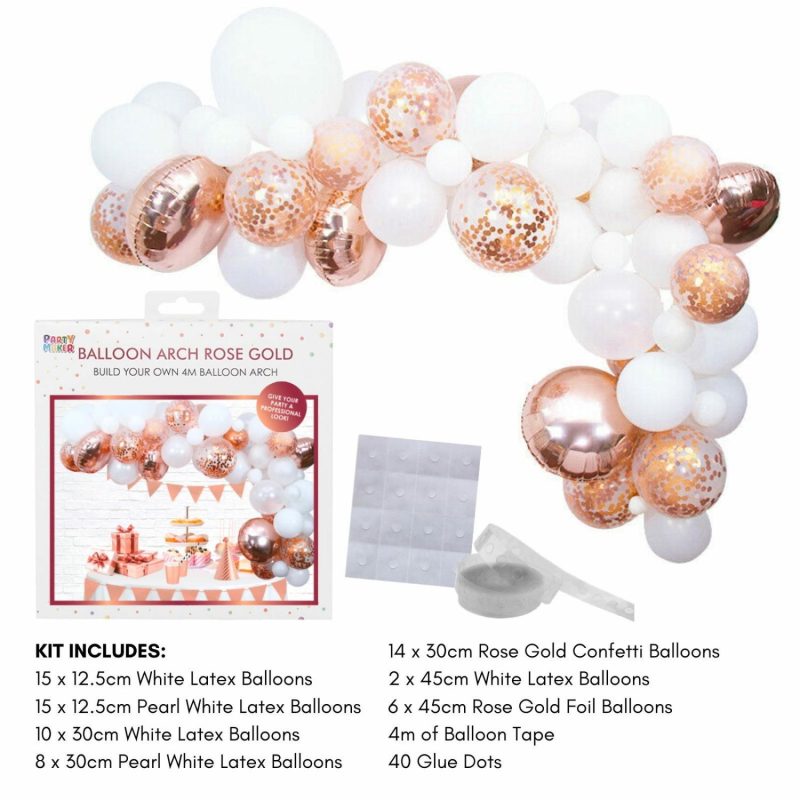 Bouquets, Garlands & Kits | Rose Gold 4M Balloon Arch Kit Balloons Bouquets, Garlands & Kits