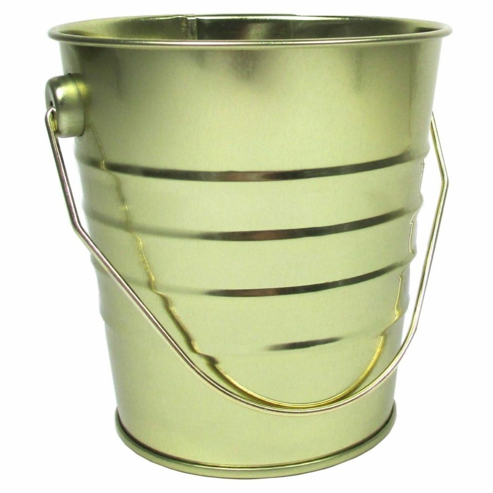 Buckets & Baskets | Gold Metal Favour Bucket Buckets & Baskets Buckets & Baskets