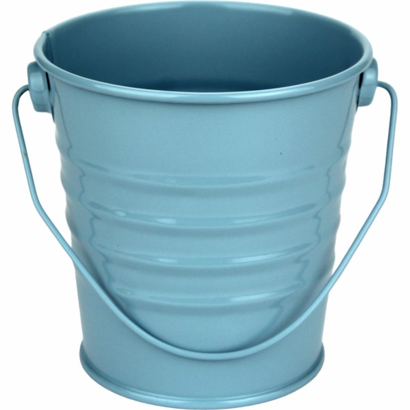 Buckets & Baskets | Light Blue Favour Bucket (Small) 10Cm Buckets & Baskets Buckets & Baskets