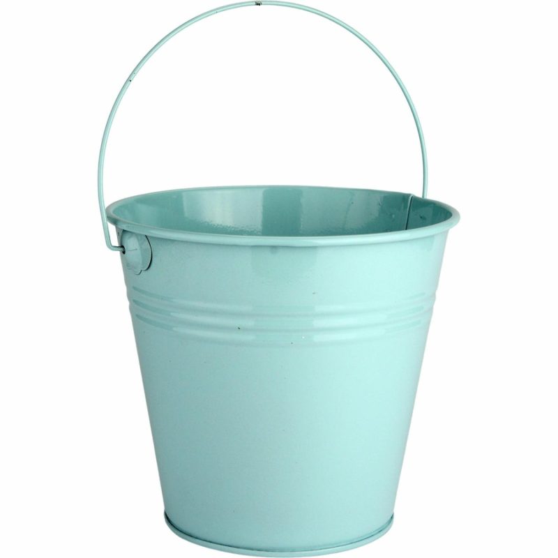 Buckets & Baskets | Light Blue Metal Bucket 12Cm Buckets & Baskets Buckets & Baskets