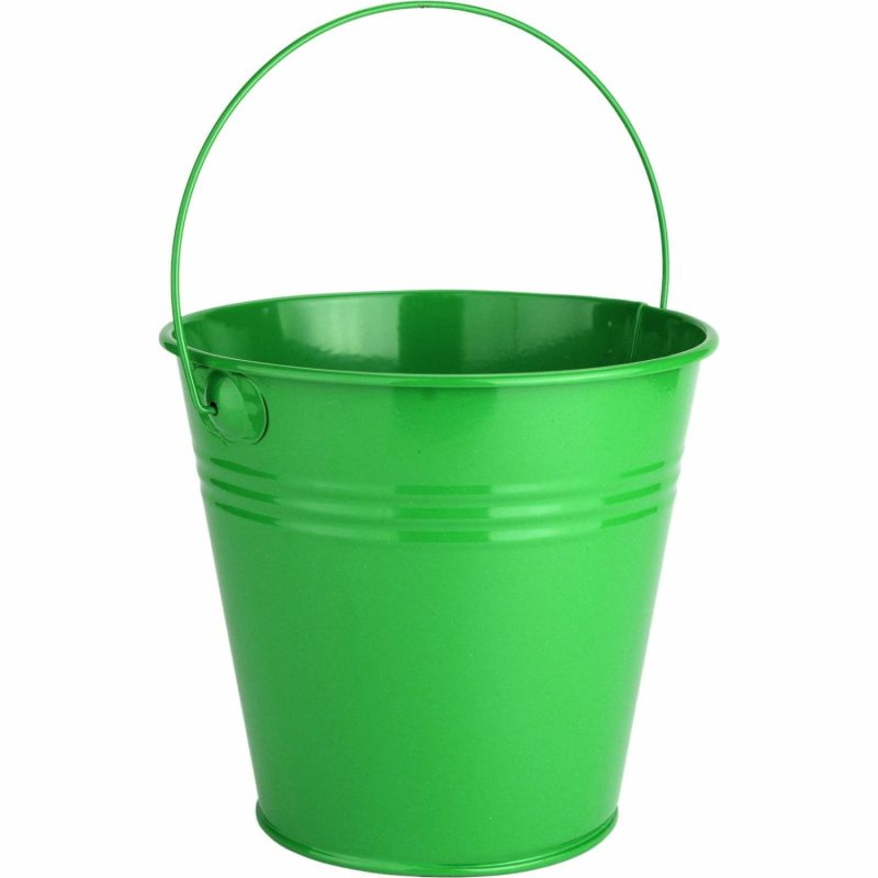 Buckets & Baskets | Lime Green Bucket 12Cm Buckets & Baskets Buckets & Baskets