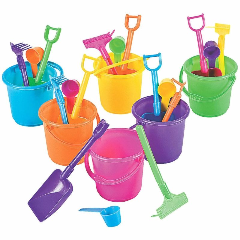 Buckets & Baskets | Mini Beach Bucket Sets (Pack Of 12) Buckets & Baskets Buckets & Baskets