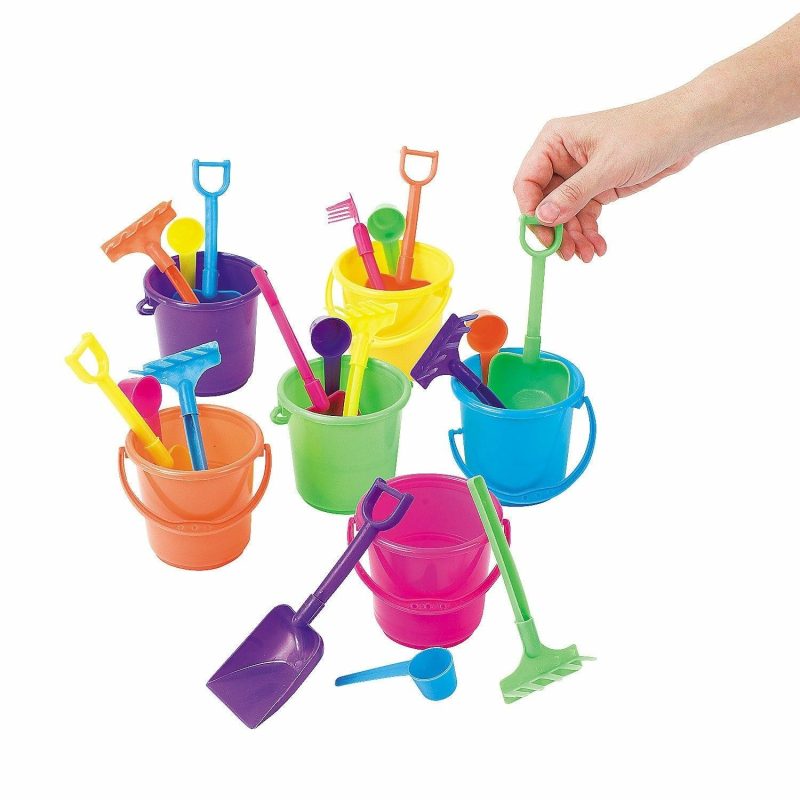 Buckets & Baskets | Mini Beach Bucket Sets (Pack Of 12) Buckets & Baskets Buckets & Baskets