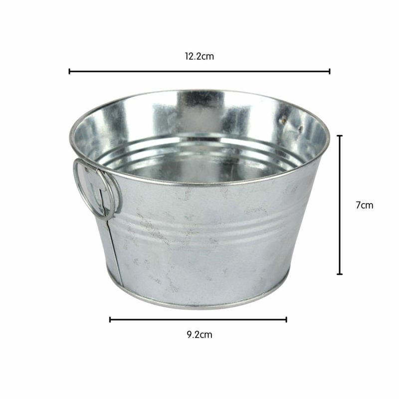 Buckets & Baskets | Mini Dual Handle Metal Bucket 12.2Cm Buckets & Baskets Buckets & Baskets