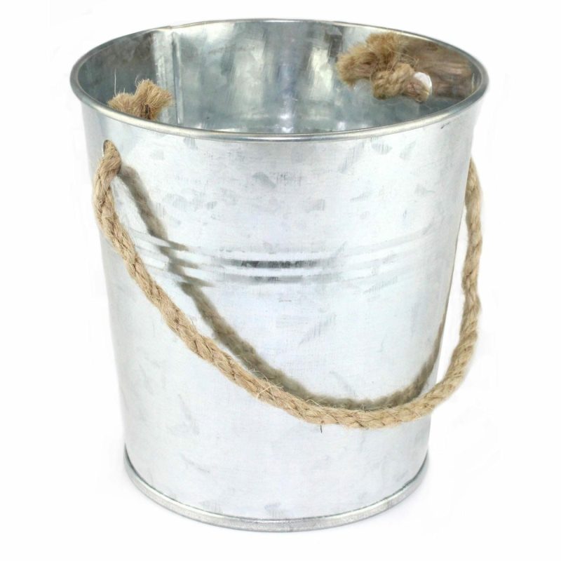 Buckets & Baskets | Rustic Tin Bucket Buckets & Baskets Buckets & Baskets