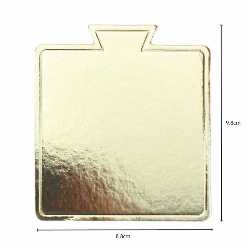 Cake Boards & Boxes | Champagne Gold Mini Square Cake Boards 8.5Cm (Pack Of 12) Baking & Cake Decorating Cake Boards & Boxes