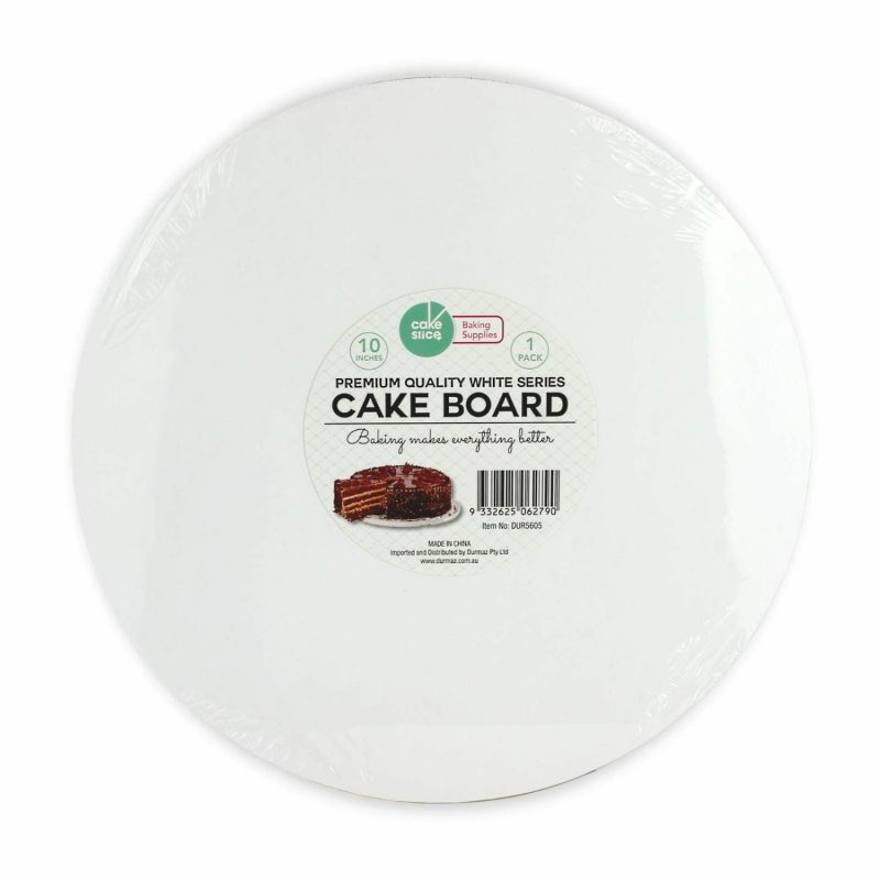 Cake Boards & Boxes | Round White Cake Board 25Cm Baking & Cake Decorating Cake Boards & Boxes