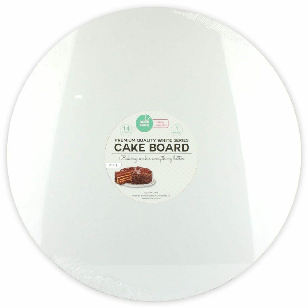 Cake Boards & Boxes | Round White Cake Board 35Cm Baking & Cake Decorating Cake Boards & Boxes