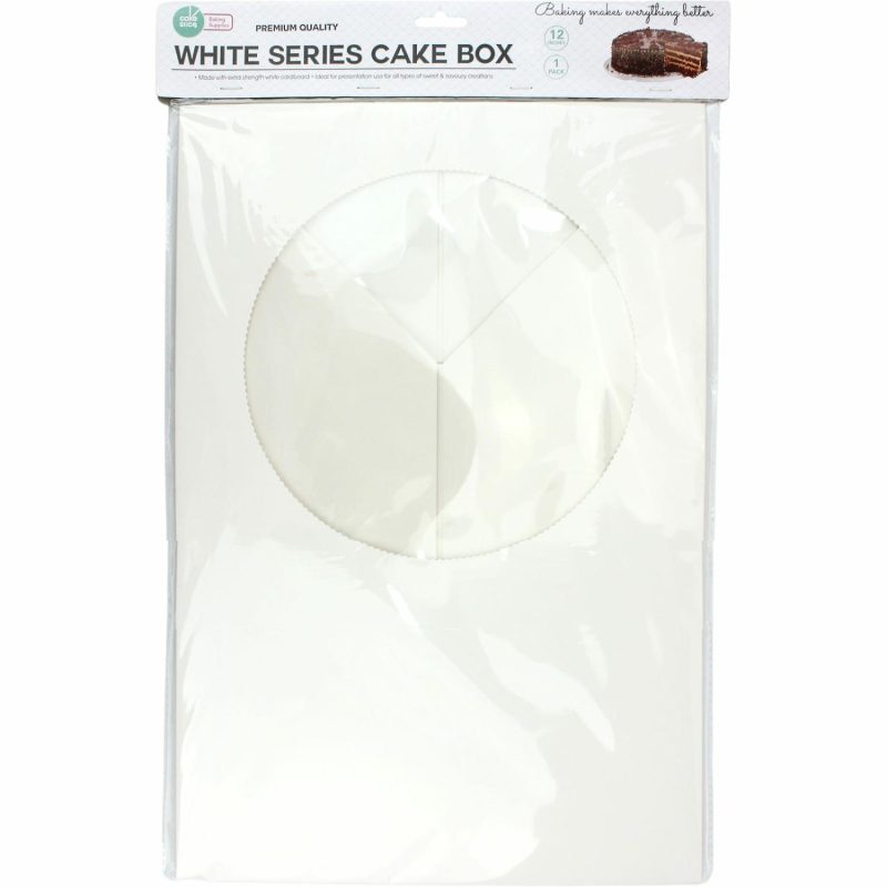 Cake Boards & Boxes | White Cake Box With Window 30Cm Baking & Cake Decorating Cake Boards & Boxes