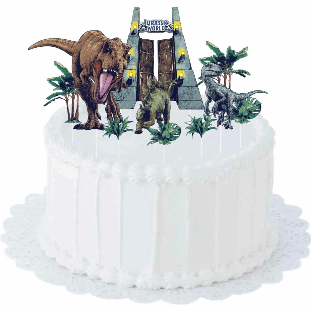 Cake & Cupcake Toppers | Jurassic Into The Wild Cake Toppers (Pack Of 10) Baking & Cake Decorating Cake & Cupcake Toppers