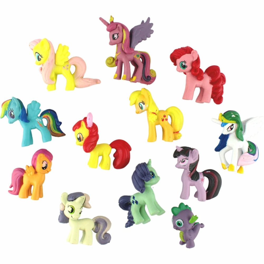 Cake & Cupcake Toppers | My Little Pony Plastic Figurine Cake Toppers (Set Of 12) Baking & Cake Decorating Cake & Cupcake Toppers