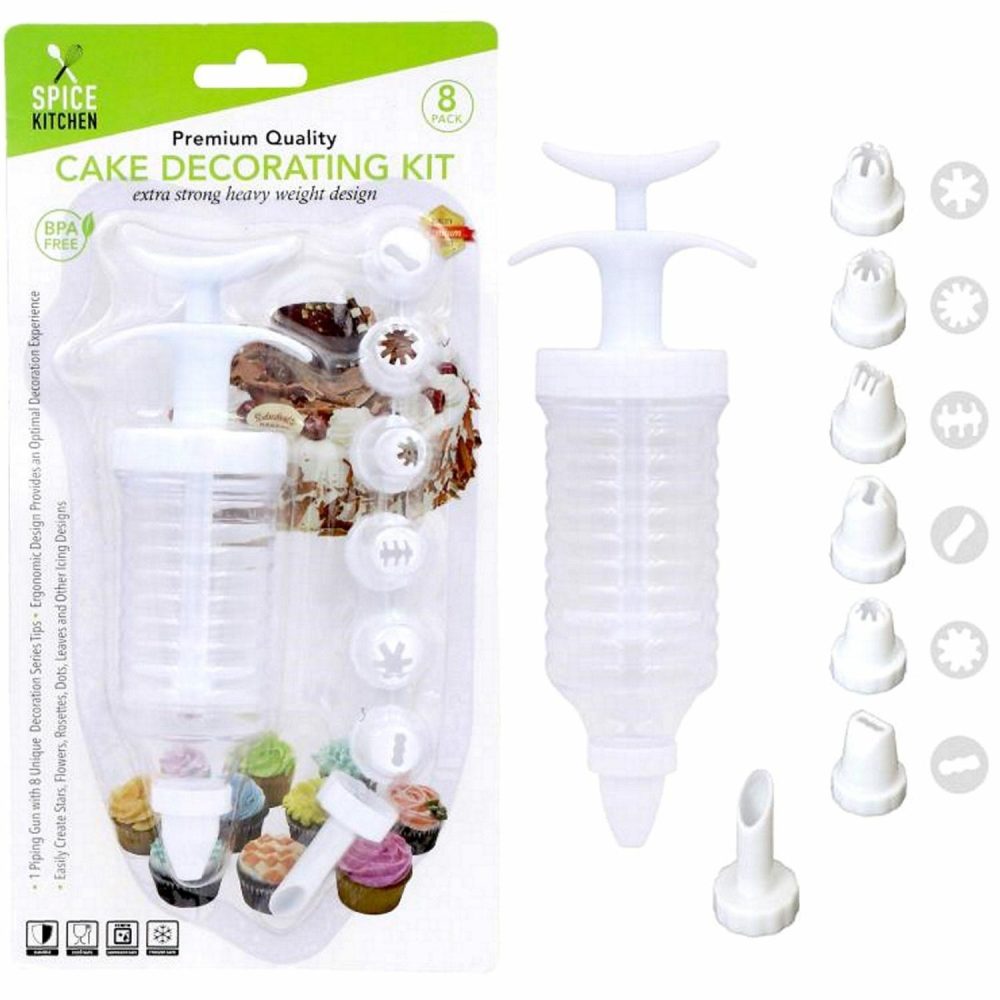 Cake Decorating Tools | Cake Decorating Piping Kit (8 Pieces) Baking & Cake Decorating Cake Decorating Tools