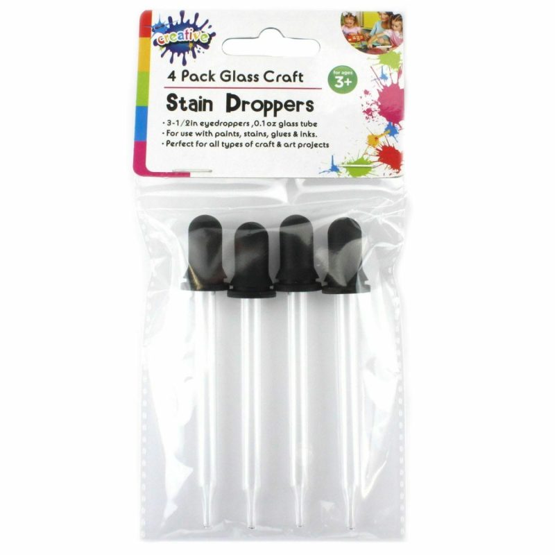 Cake Decorating Tools | Glass Stain Droppers (Pack Of 4) Baking & Cake Decorating Cake Decorating Tools