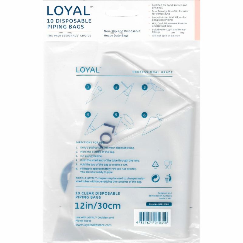 Cake Decorating Tools | Loyal Disposable Icing Bags 30Cm (Pack Of 10) Baking & Cake Decorating Cake Decorating Tools