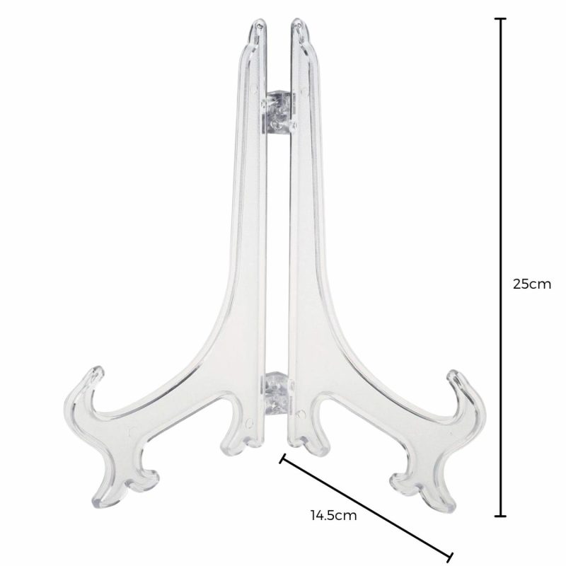 Cake Stands | Clear 25Cm Foldable Plastic Plate Stand Baking & Cake Decorating Cake Stands