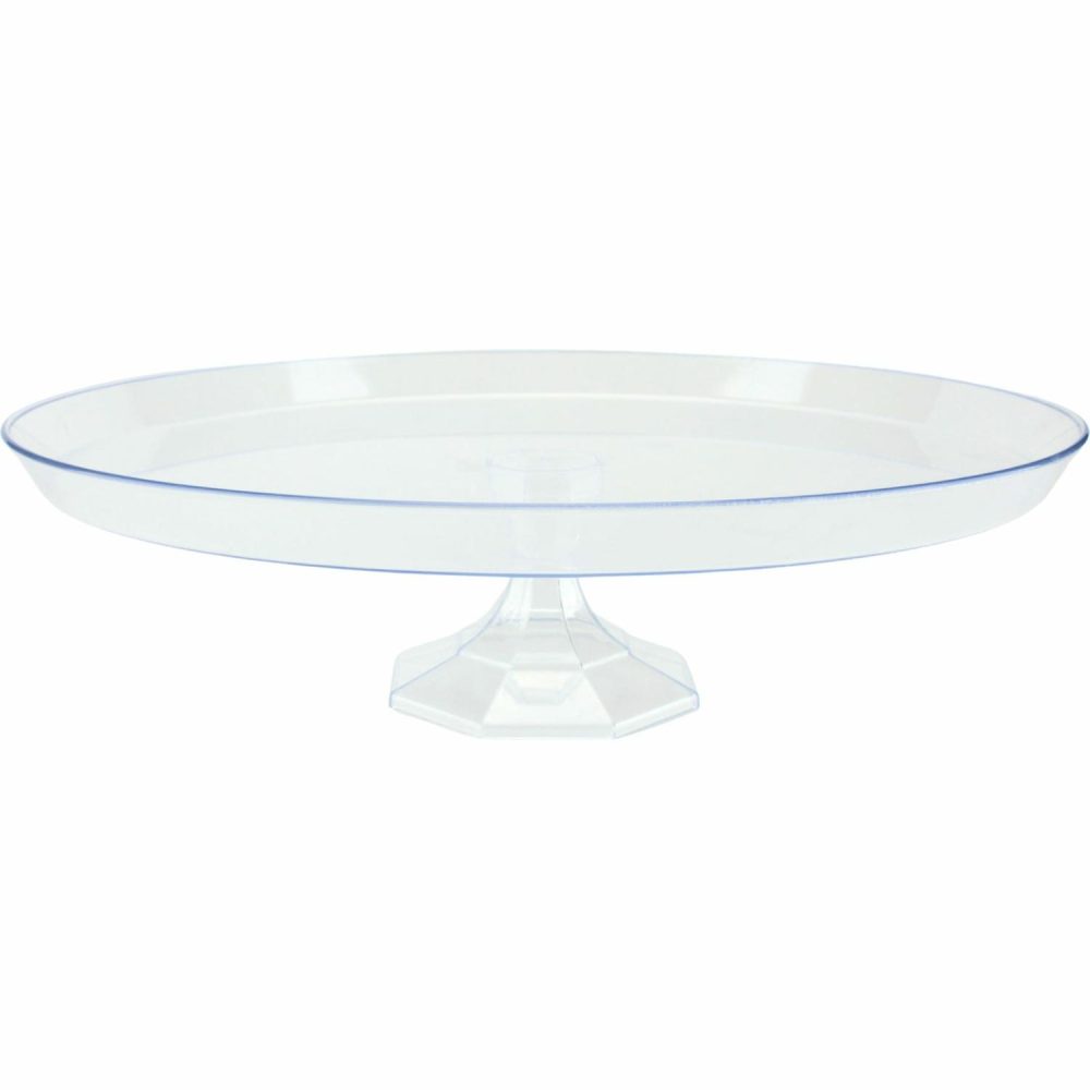 Cake Stands | Clear Round Acrylic Plastic Cake Stand 34Cm Baking & Cake Decorating Cake Stands