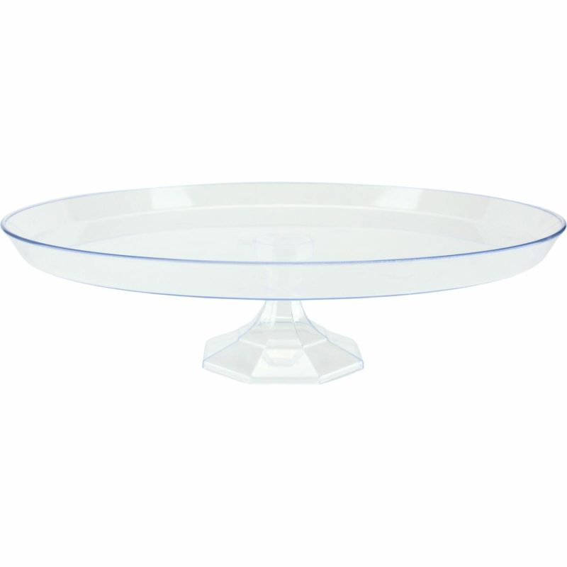 Cake Stands | Clear Round Acrylic Plastic Cake Stand 34Cm Baking & Cake Decorating Cake Stands